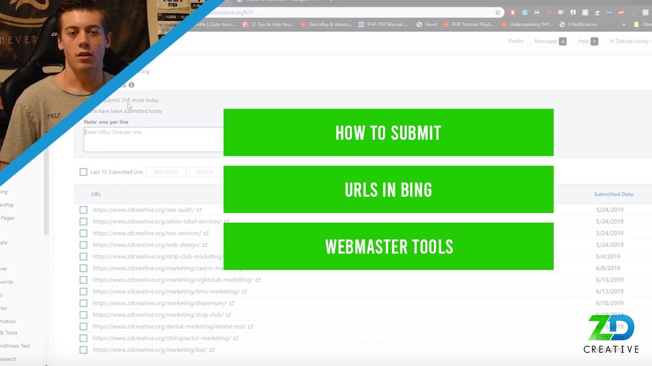How To Submit URLs in Bing Webmaster Tools