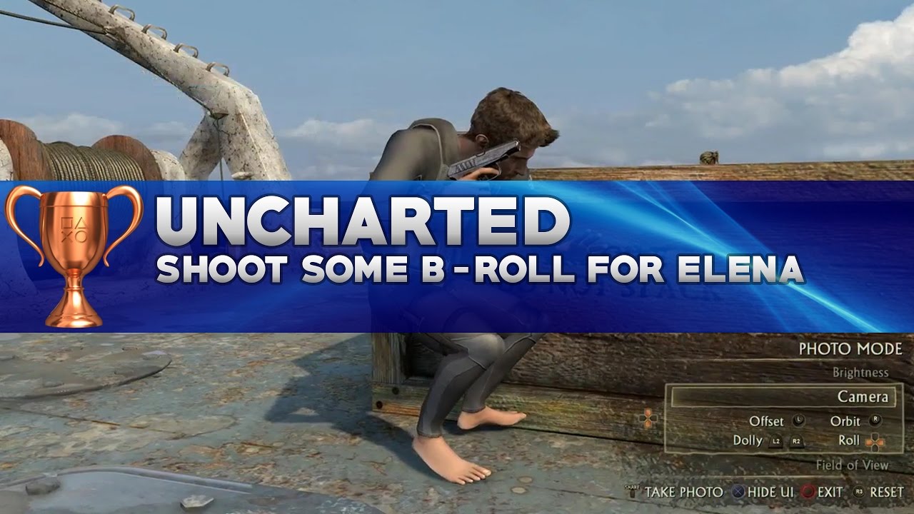 Shoot Some B-Roll for Elena | Uncharted: Drake's Fortune Photo Mode Trophy Guide