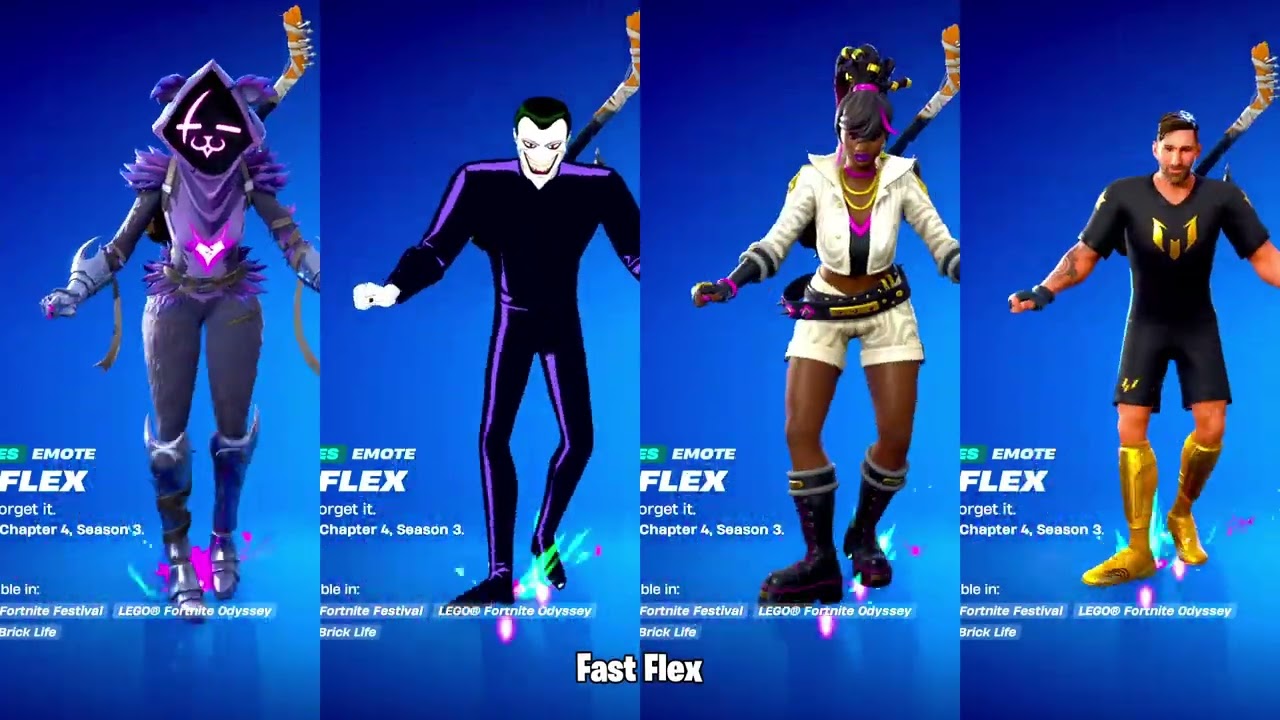 ALL NEW FORTNITE SKINS & ICON SERIES EMOTES!