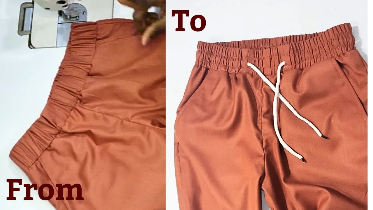 how to make elastic waistband for trousers #detailedtutorial #beginners