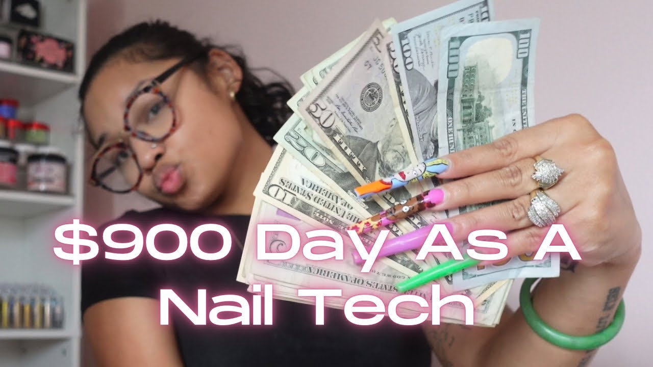 $900 Day As A Nail Tech | ON A TUESDAY!