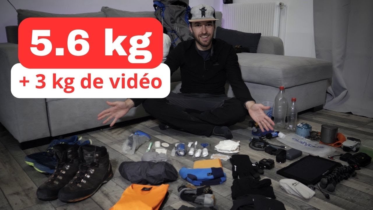 MON SAC POUR 4 MOIS DE RANDO // 5.6 KG