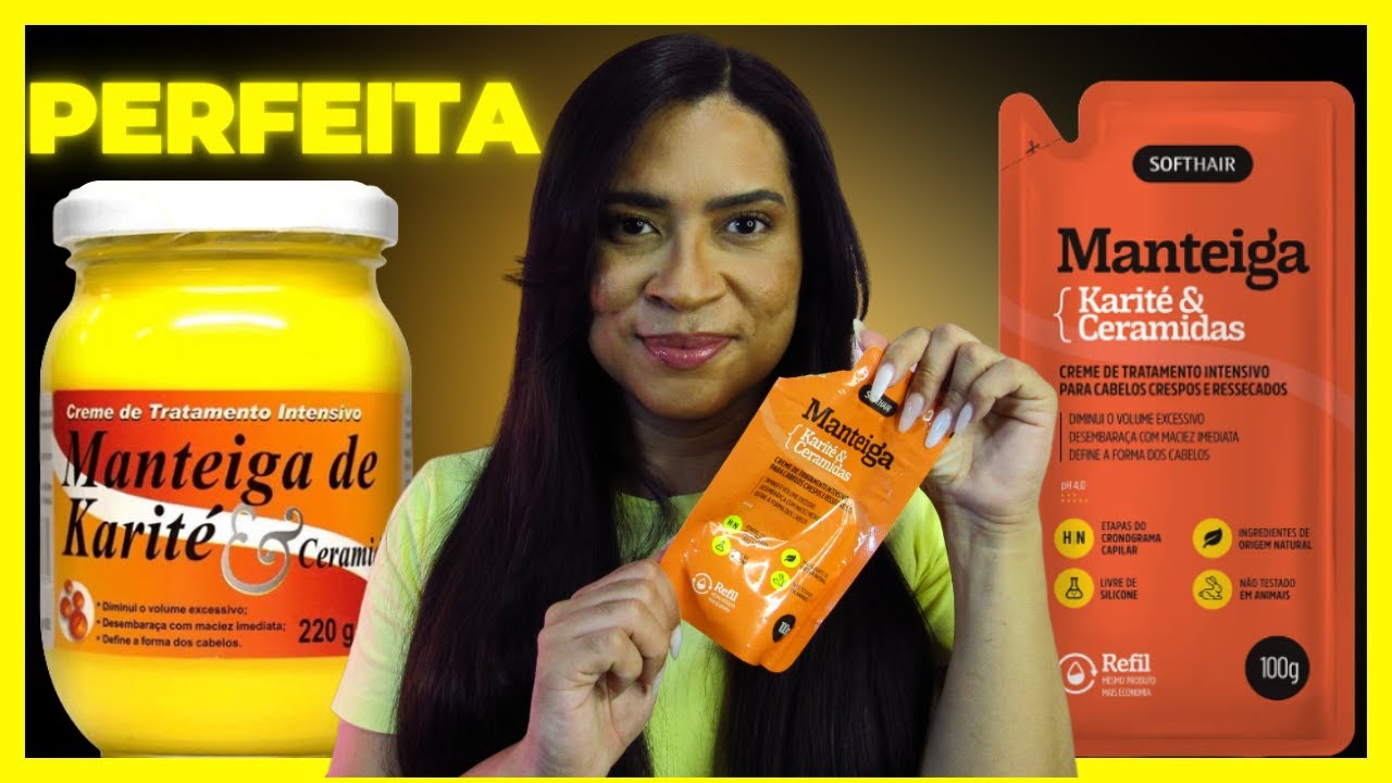 MANTEIGA KARITÉ E CERAMIDAS SOFT HAIR REFIL - APAIXONADO !!!  DENISON DIAMOND