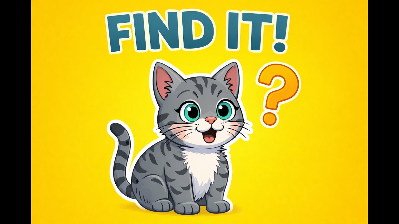 Can You Spot the Cat? 🐱 | Calm Guessing Game for Toddlers