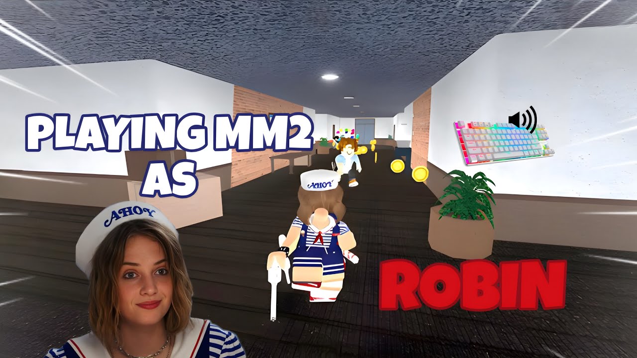 ROBIN DESTROYS TEAMERS IN MM2 + GAMEPLAY (KEYBOARD ASMR)