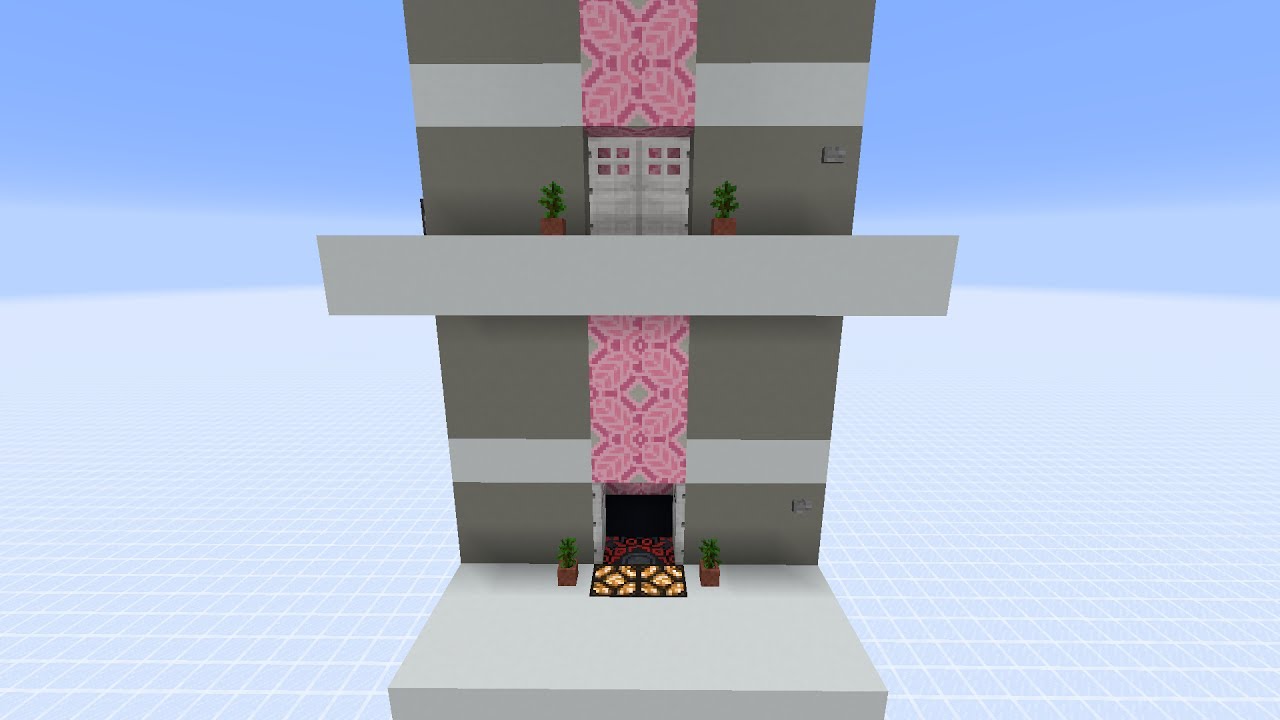 1.11+ Very Realistic Minecraft Multi Level Elevator [doors + call function]