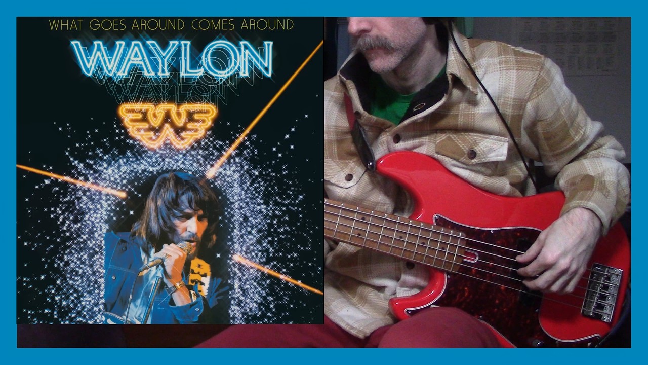 Waylon Jennings - I Ain't Living Long Like This (bass cover)