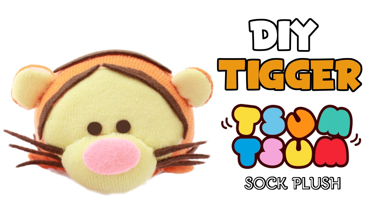 DIY Tigger Tsum Tsum Sock Plush | Collab with BudgetHobby