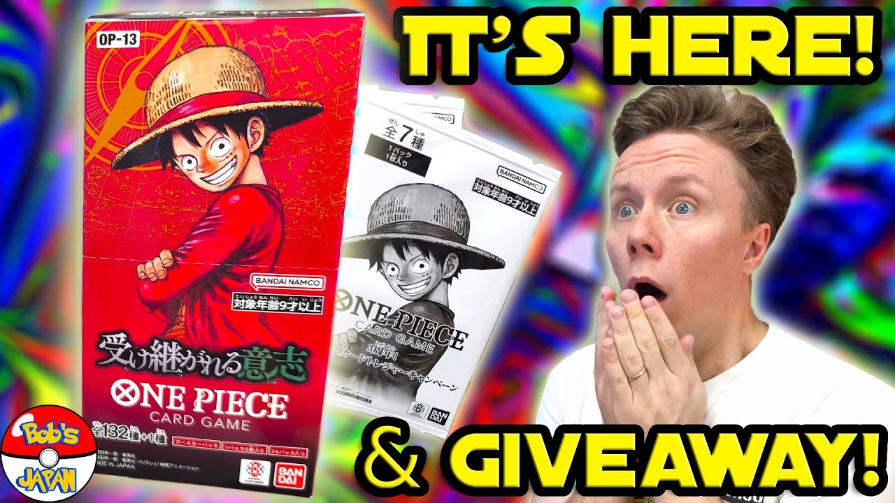 NEW! One Piece TCG OP-13 Full Booster Box Opening & Huge Pulls! (Giveaway Inside)