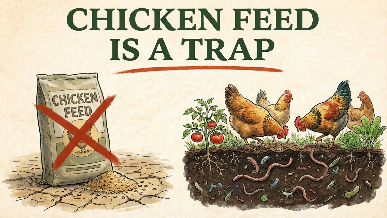 Free Chicken Feed Forever: The 3 Systems That Replace Store-Bought Feed