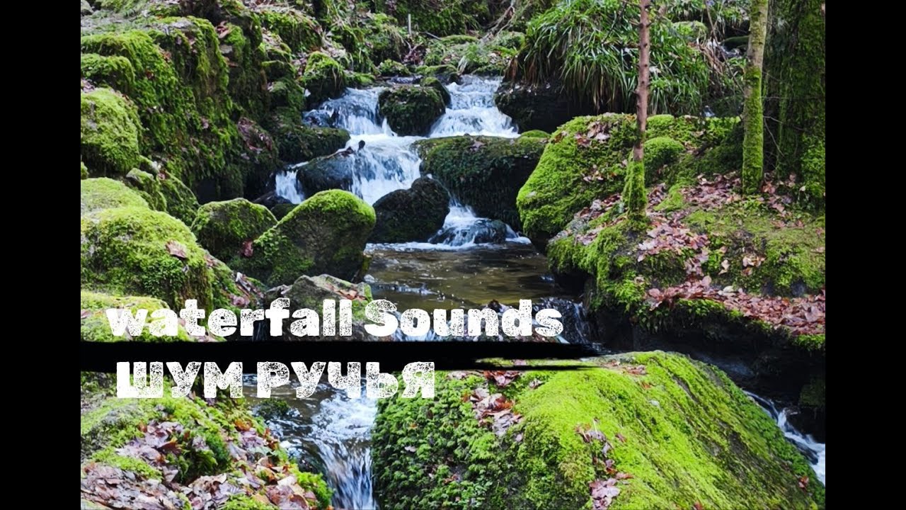 релакс под звуки ручья/relax sounds of a waterfall