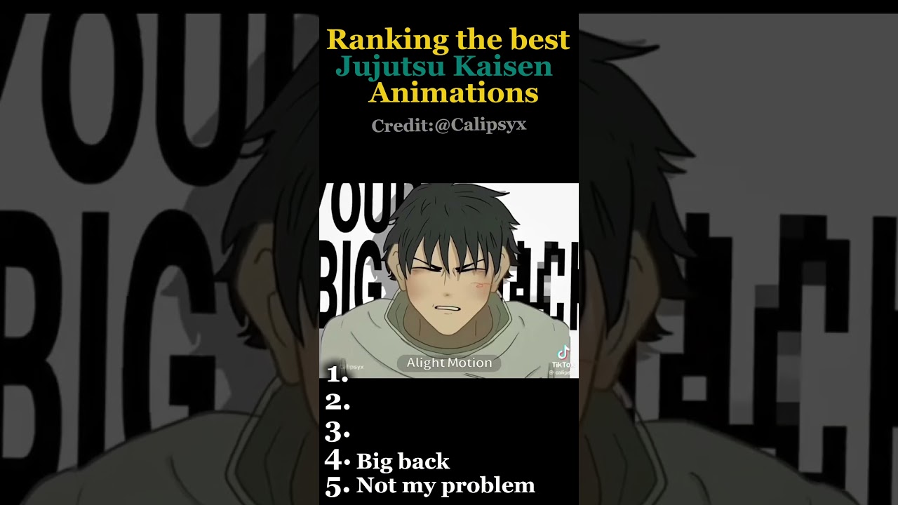 Ranking the best Jujutsu Kaisen animations #ranking #anime #jujutsukaisen #jjk #animation