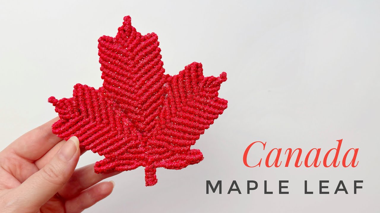 DIY Macrame Maple Leaf | Step by Step Pattern