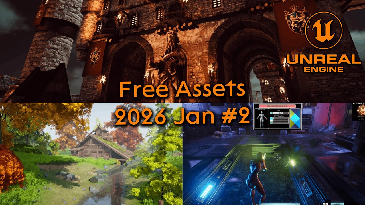 Бесплатные ресурсы Unreal Engine, январь 2026 г., часть 2.