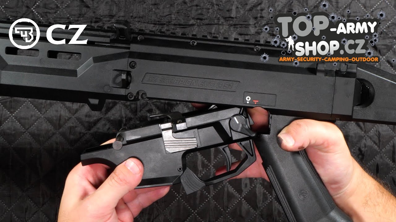Jak na rozborku CZ SCORPION EVO 3 S1 CARBINE? VYSVĚTLENO! Rigad