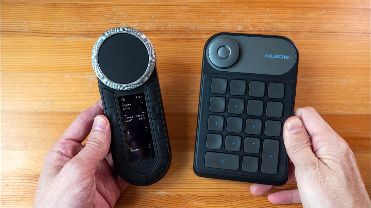 New Huion Keydial Remote K40 vs Keydial Mini K20
