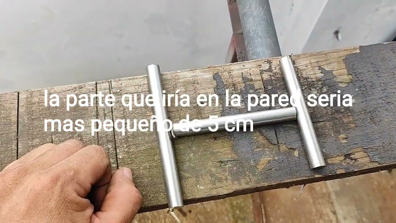 cómo hacer y colocar Hamaquero de acero inoxidable 1/2