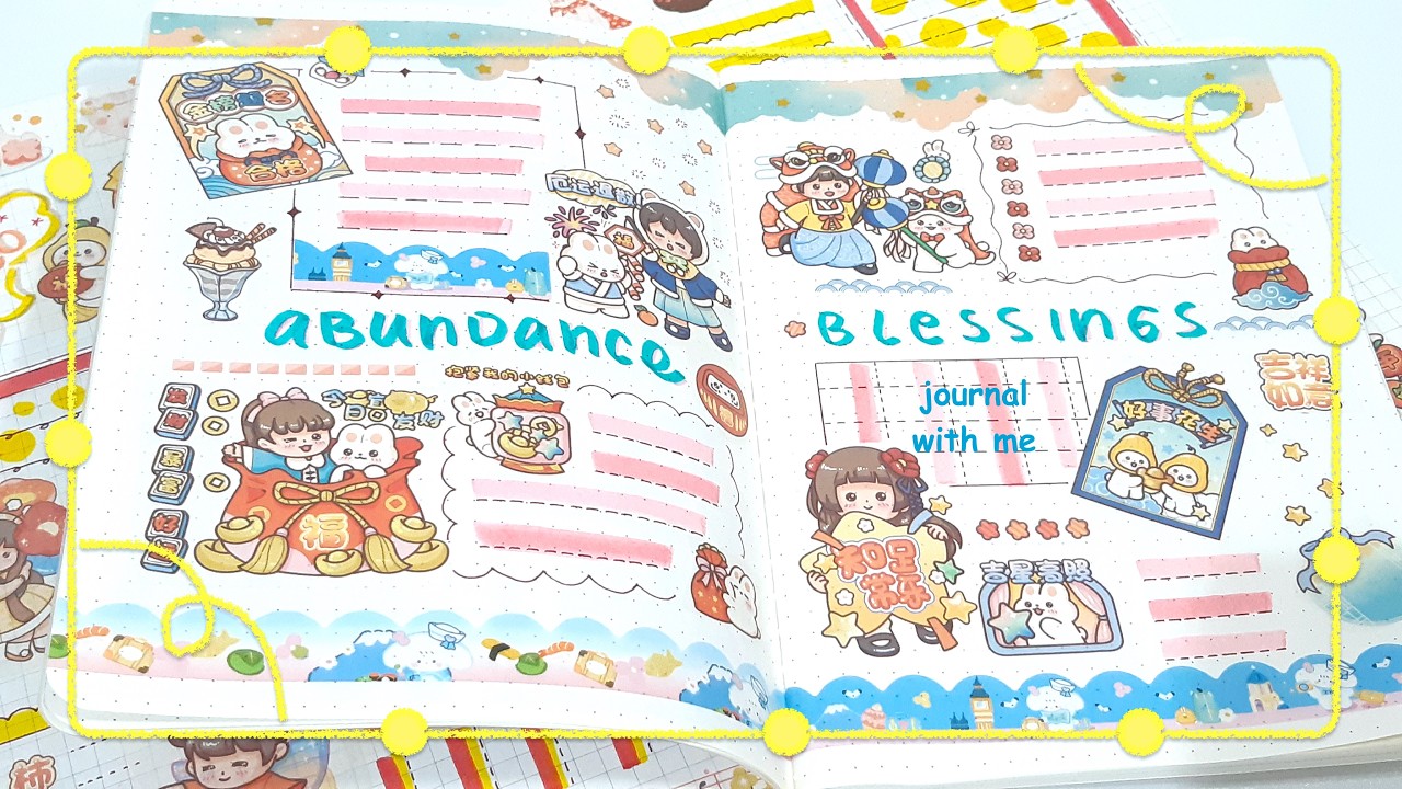ASMR Festive Journal #asmrjournaling #asmrjournal #asmrscrapbook #asmrstickers