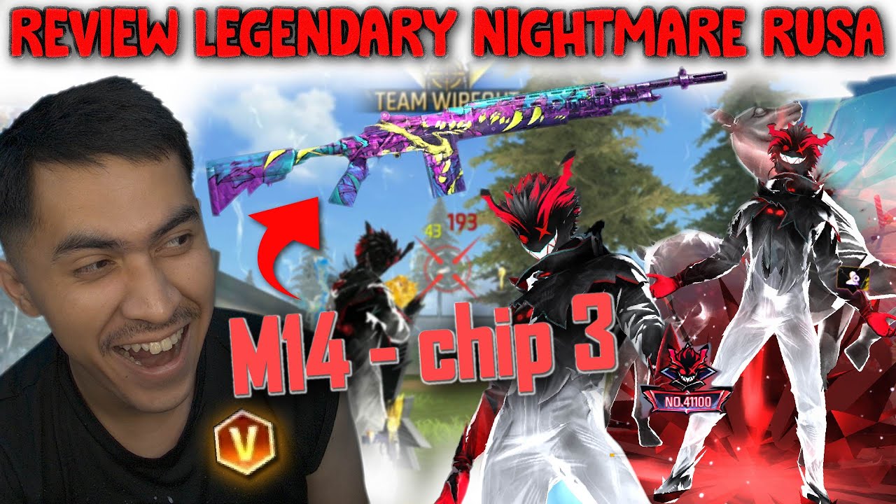 REVIEW LEGENDARY NIGHTMARE RUSA KE 3 !! PAKE M14 CHIP 3 AUTO RATA COOY