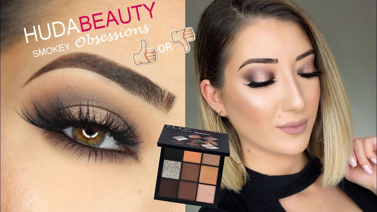 HUDA BEAUTY SMOKEY OBSESSIONS PALETTE TUTORIAL, SWATCHES & REVIEW