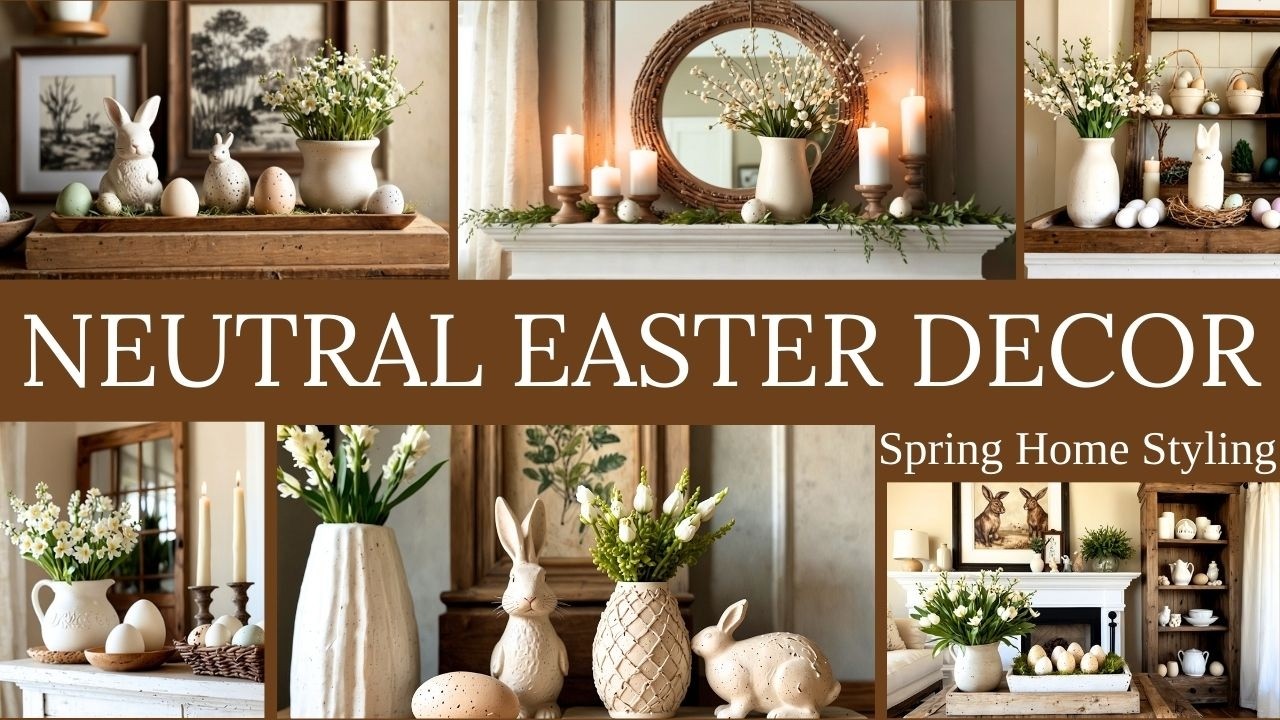 Neutral Easter Decor Ideas 2025 | Elegant & Timeless Spring Home Styling