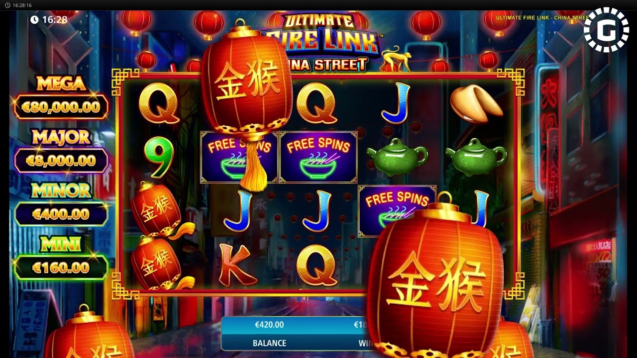 Ultimate Fire Link China Street by Light and Wonder Slot Features | GamblerID