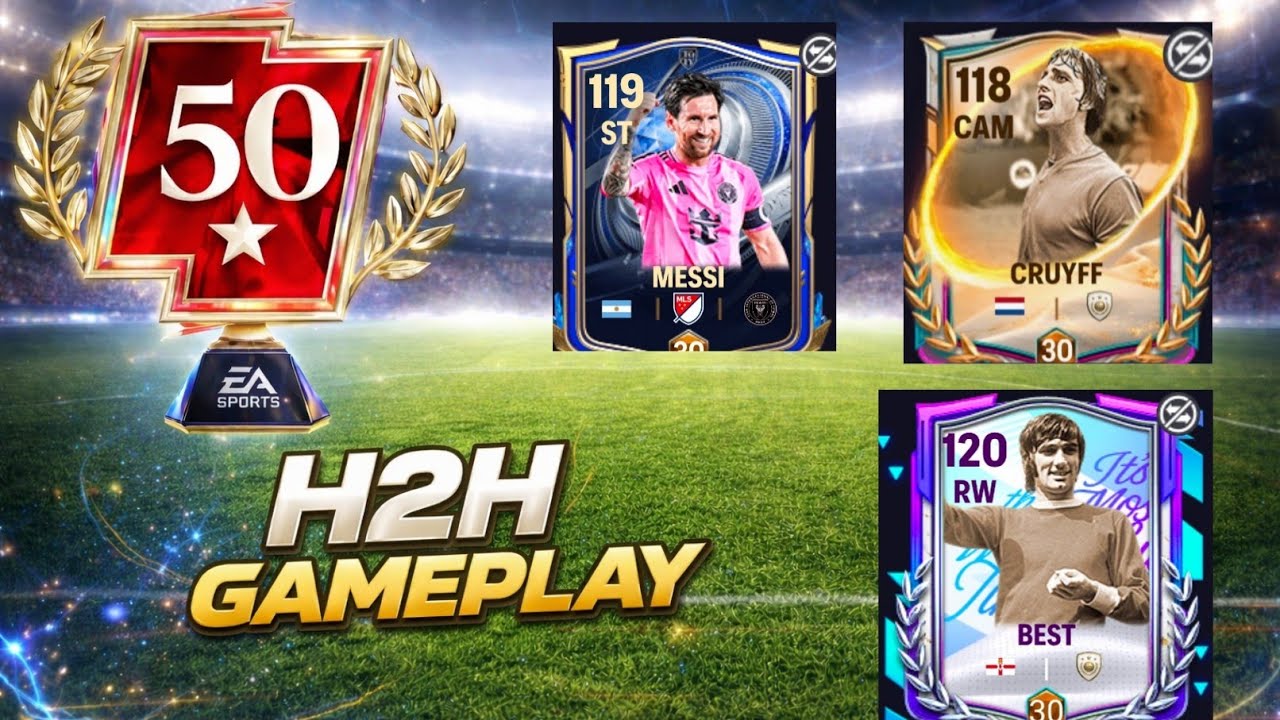 FC Mobile 50⭐ H2H Gameplay | Pro Passing, Defense & Attacks
