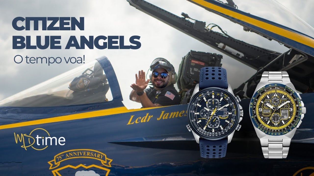O TEMPO VOA! Citizen Blue Angels JY8125-54L e AT8020-03L - Ajuste de hora | EP. 65