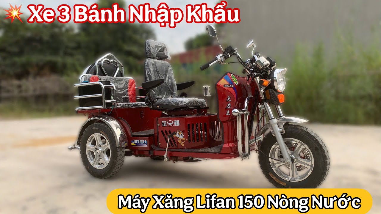 [Xe Ba b&aacute;nh Người gi&agrave; ,người khuyết tật ] Xe ba b&aacute;nh m&aacute;y xăng chở người nhập khẩu