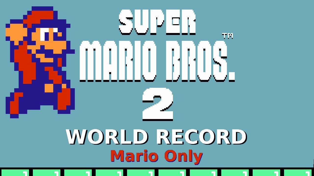 MARIO Only Speedrun in 8:58 • Super Mario Bros. 2 [CURRENT WORLD RECORD]