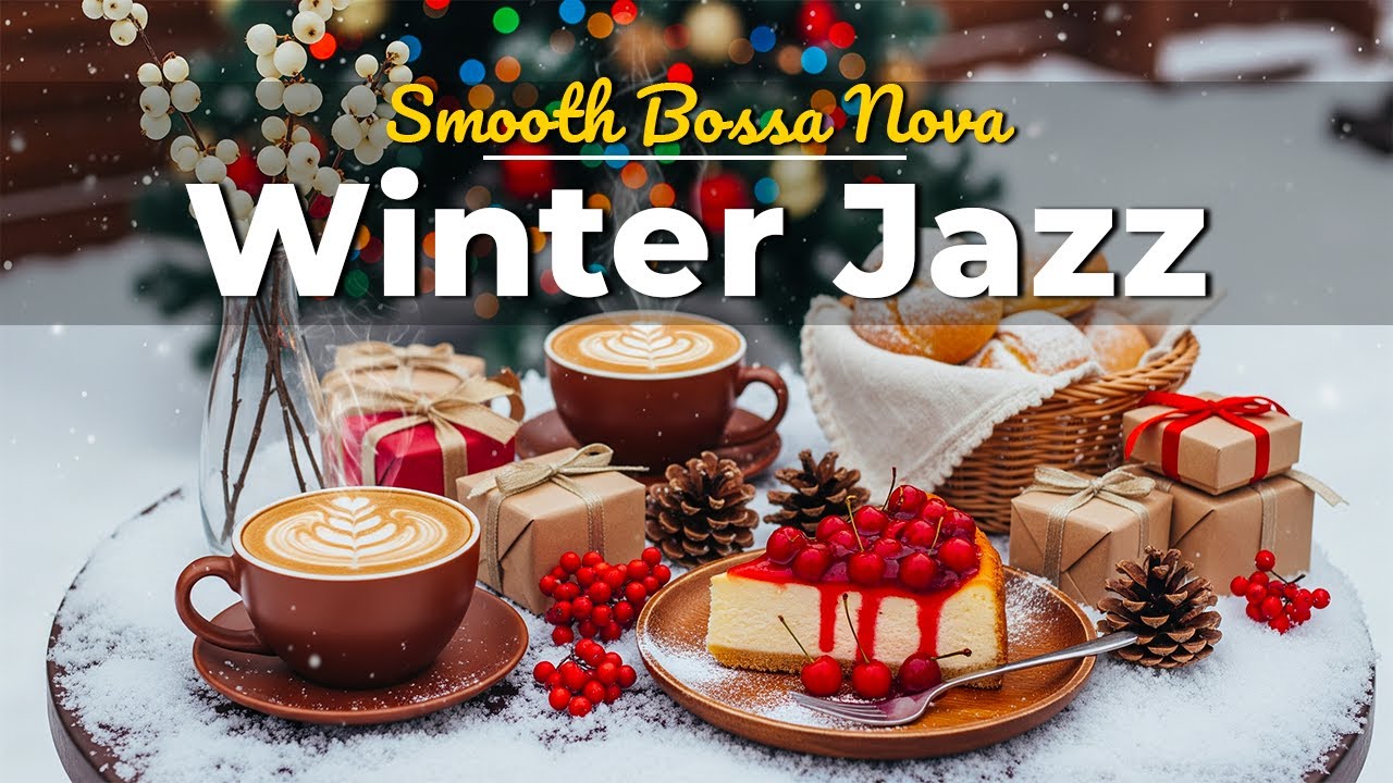 Positive Holiday Jazz ❄️☕ Smooth Winter Coffee Jazz & Sweet Bossa Nova Piano for Relax