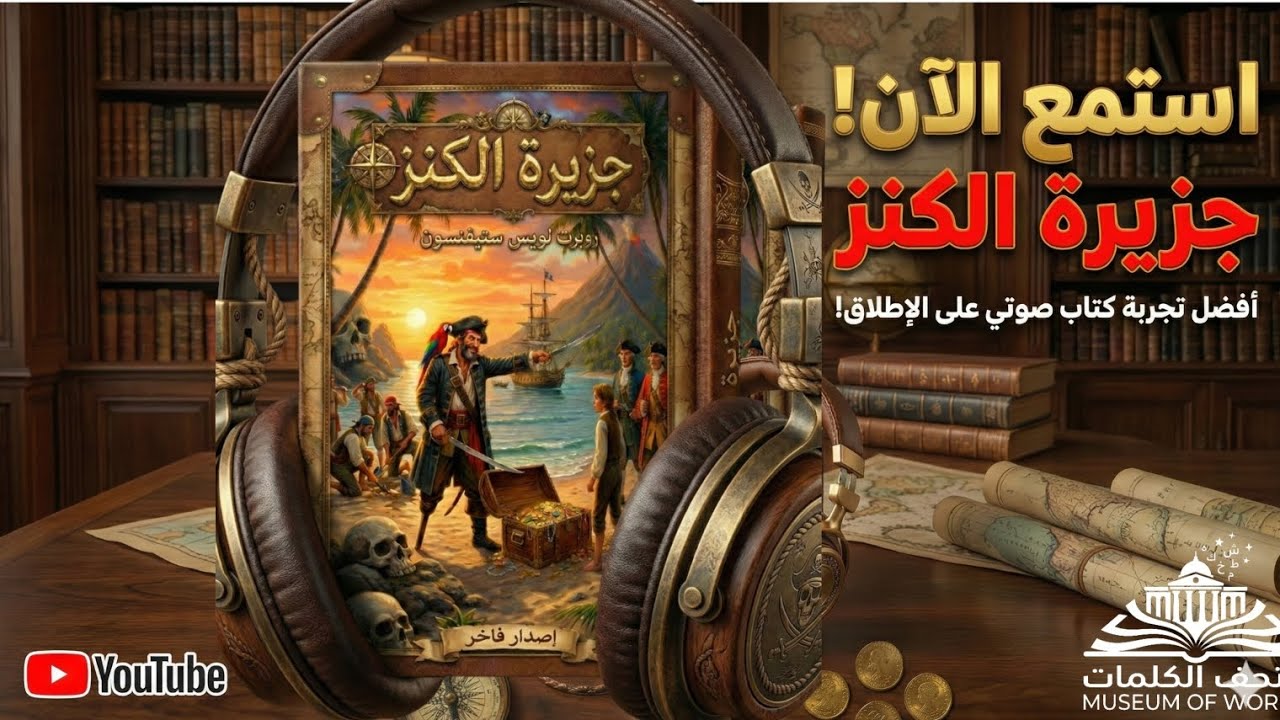 ​🎧الكتاب الصوتي: جزيرة الكنز   🏴‍☠️