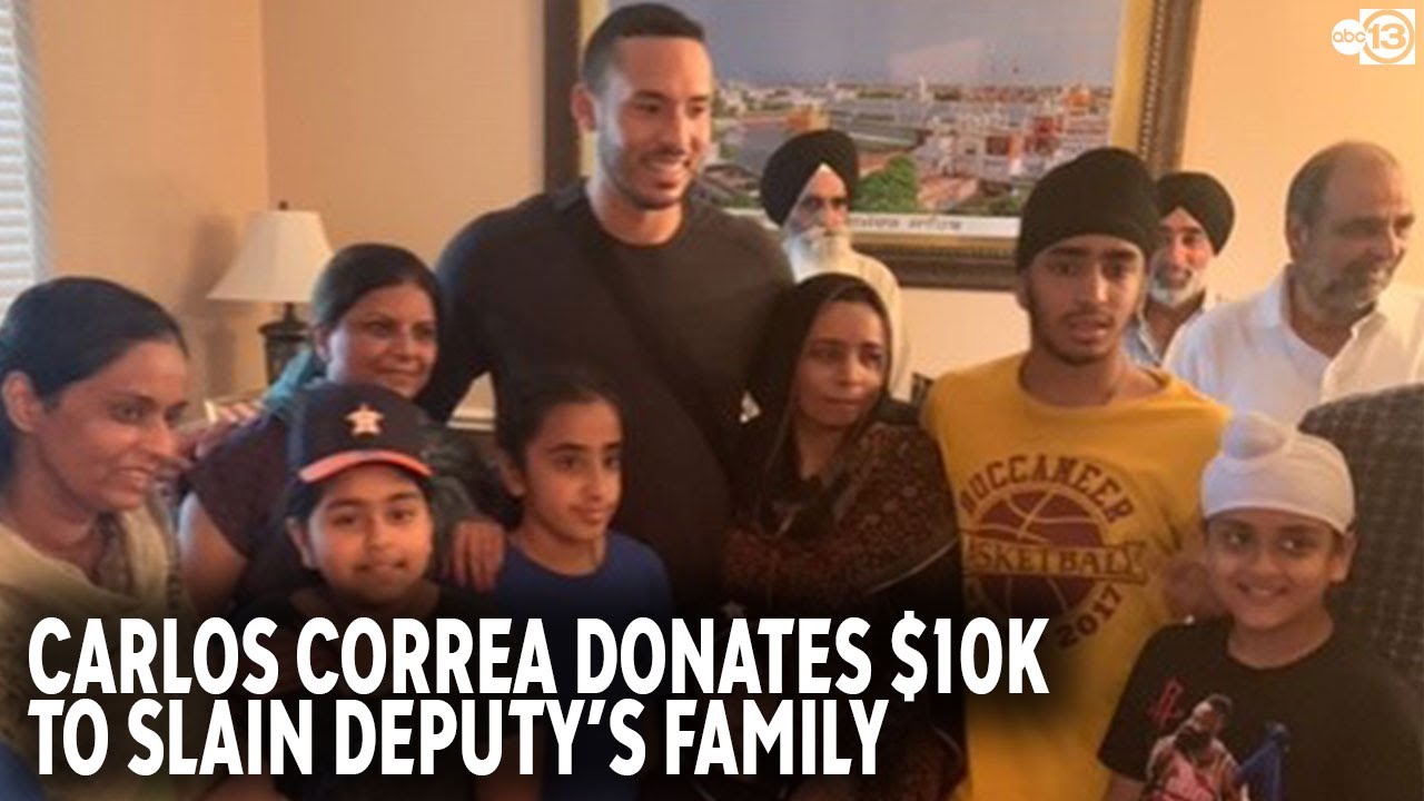 Astros star steps in to help deputy's family