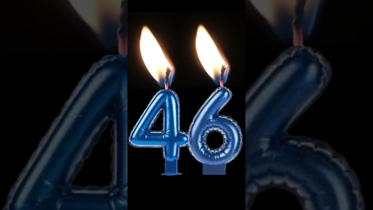 🔥 Vela de Anivers&aacute;rio - 46 anos de idade.