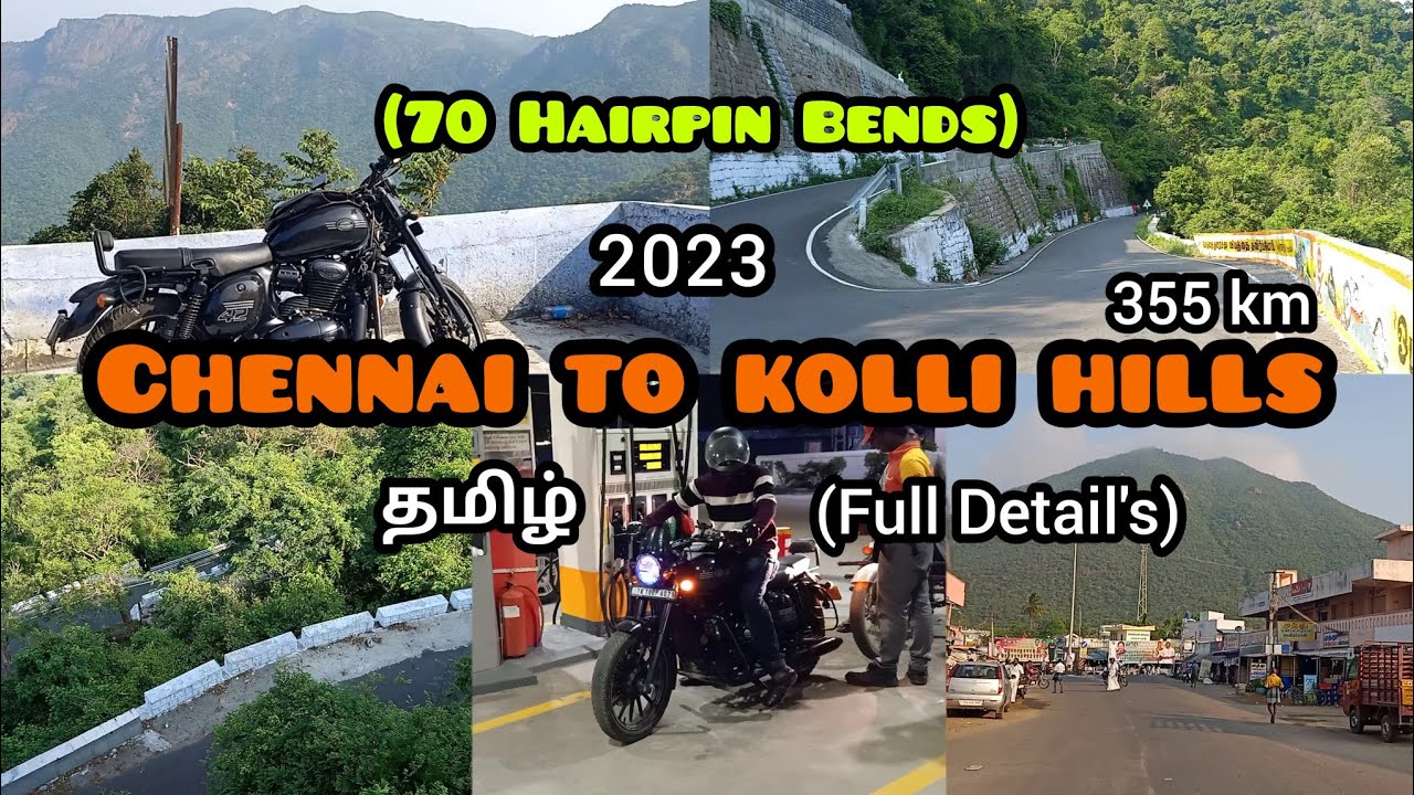 Chennai to Kolli Hills 355km | 2023 | தமிழ் | Day 01 | Episode 01 | #kollihills #jawa42 #motovlog