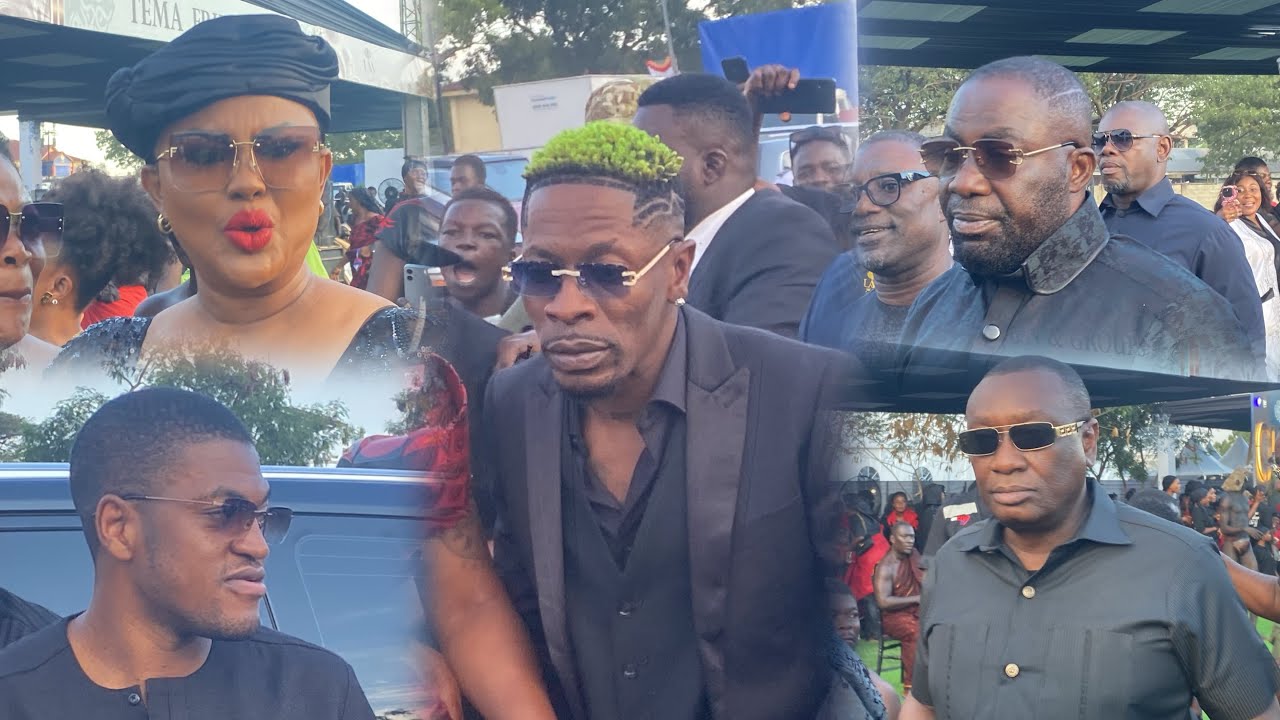 Wow 😍❤️ Shatta Wale, McBrown, Despite & More ShakeTema As They Storm Dr. Kofi Abban’s Mum’s Funeral