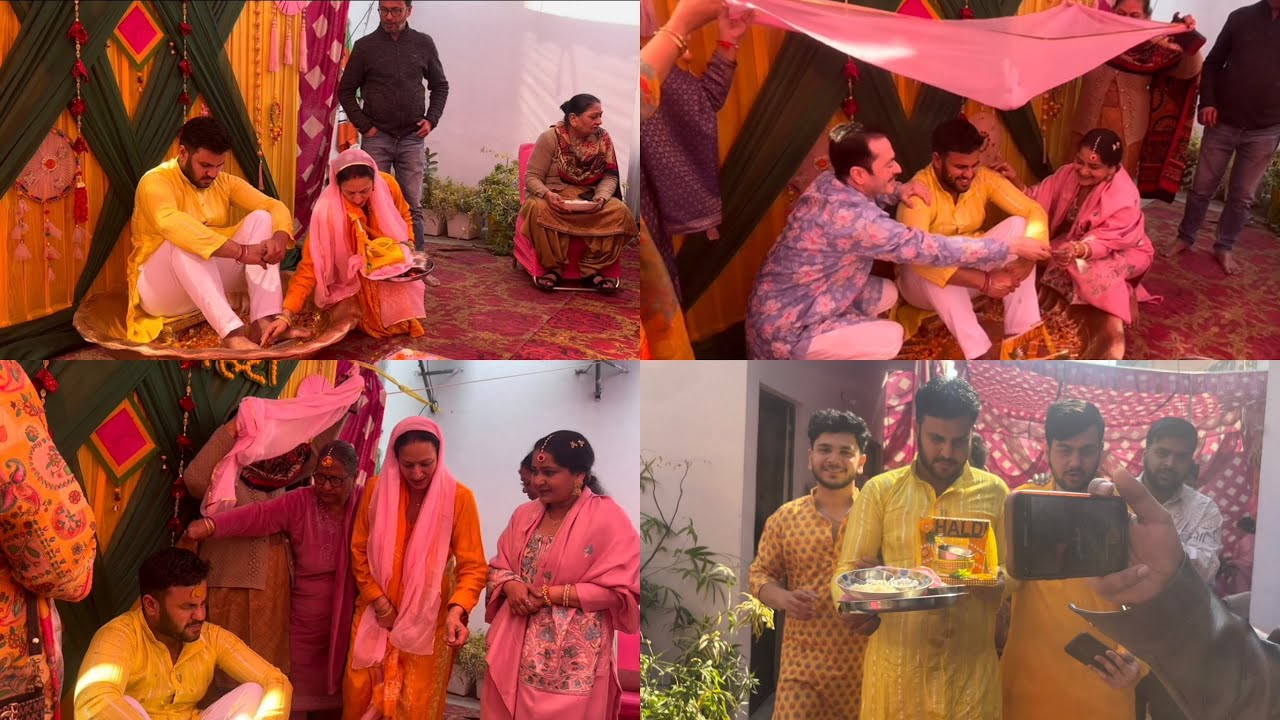 ￼ Finally Dhule Raja ko lagi Haldi 