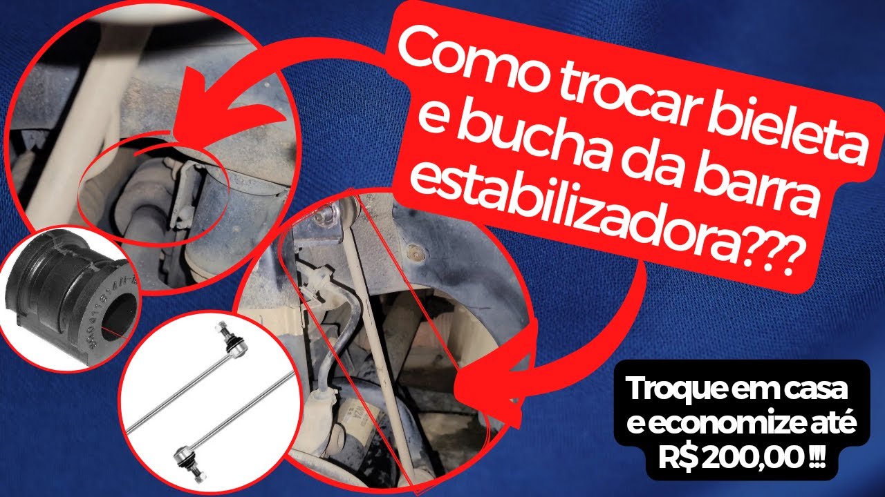 COMO TROCAR BIELETA DO GOL VOYAGE FOX SAVEIRO/COMO TROCAR BUCHA