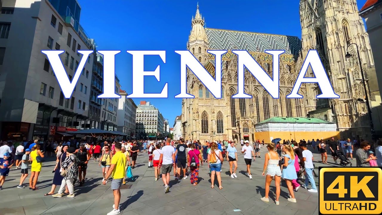 Vienna Austria  🇦🇹  August Walking Tour 4K UHD