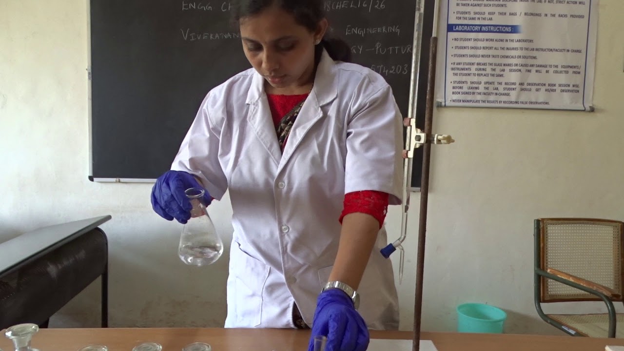 Determination of CaO in Cement solution-V2-18CHE16/26-Prof.Shwethambika.P.