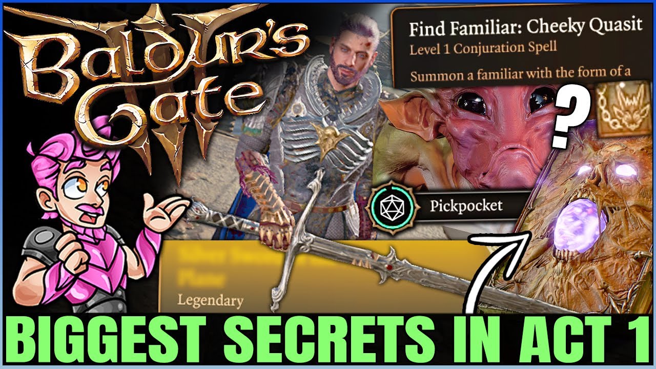 Baldur's Gate 3 - 12 IMPORTANT Act 1 Things You Need to Do - 2 Legendary Weapons & Best Gear Early!