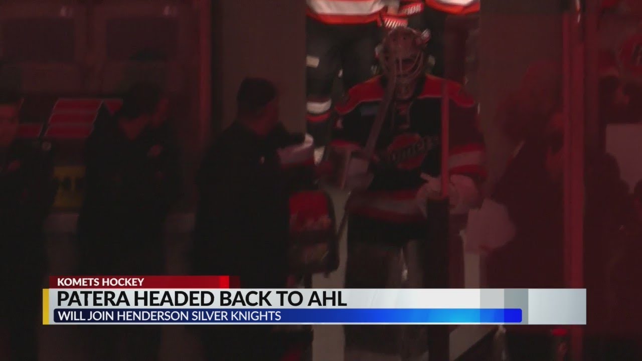 Komets goalie Jiri Patera headed back to AHL's Henderson Silver Knights