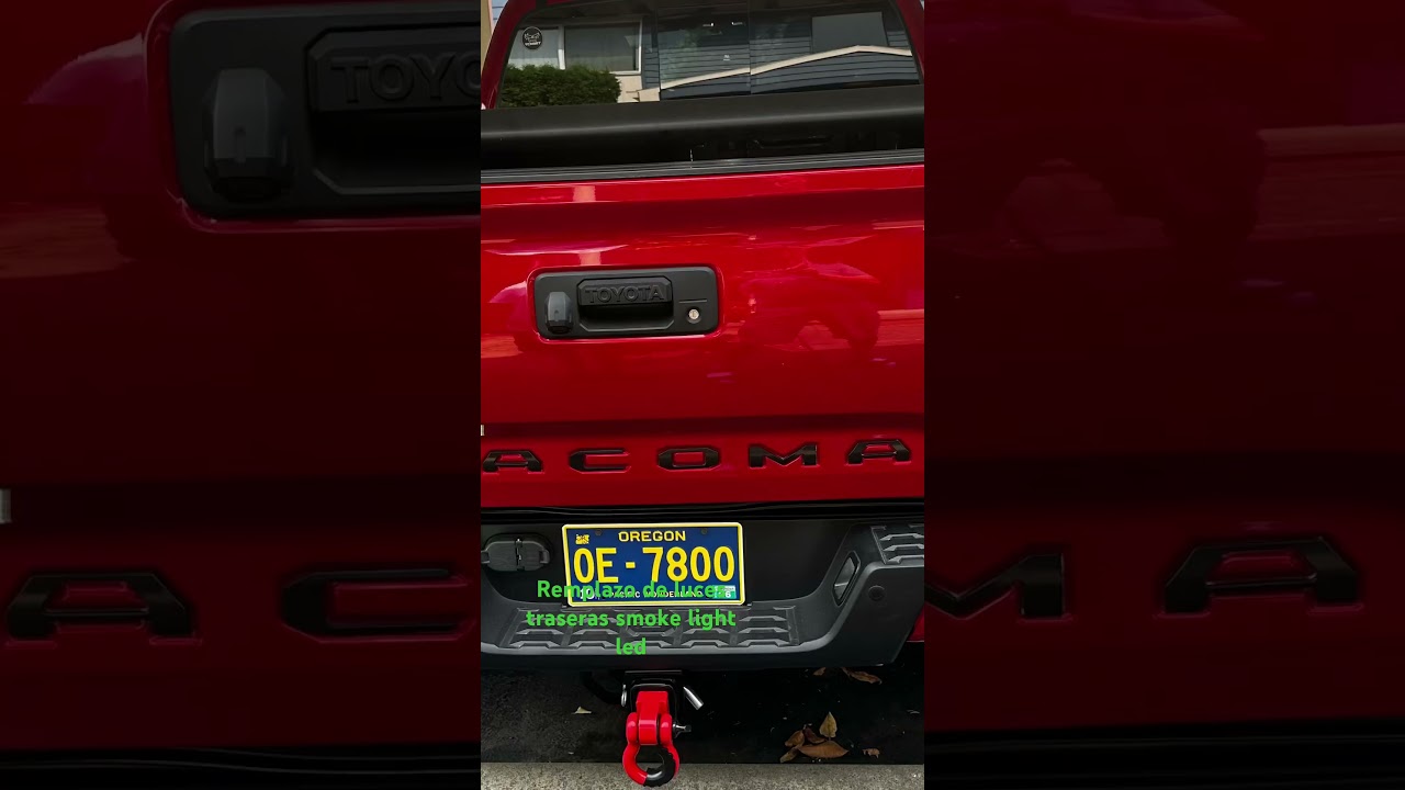 Remplazo de luces traseras smoke light led Toyota Tacoma 2021 trd  Winjet Renegade LED Tail lights