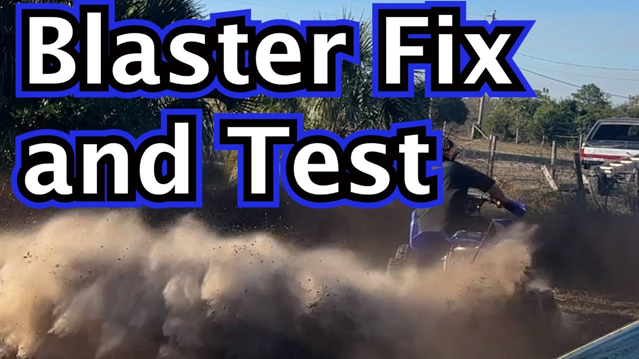 Yamaha Blaster gets a new rear axle, Clutch, and Exhaust