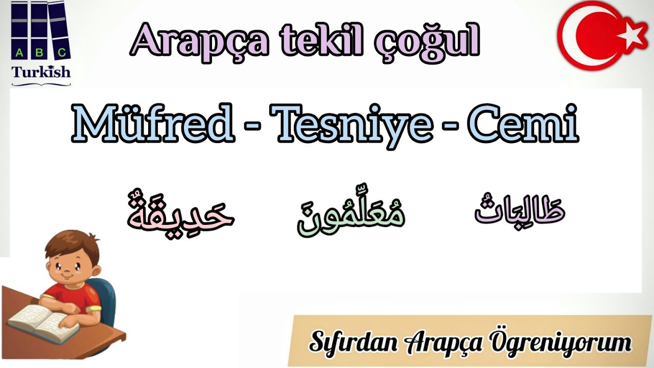 Müfred - Tesniye - Cemi | Arapça Tekil Çoğul | مفرد تثنية جمع