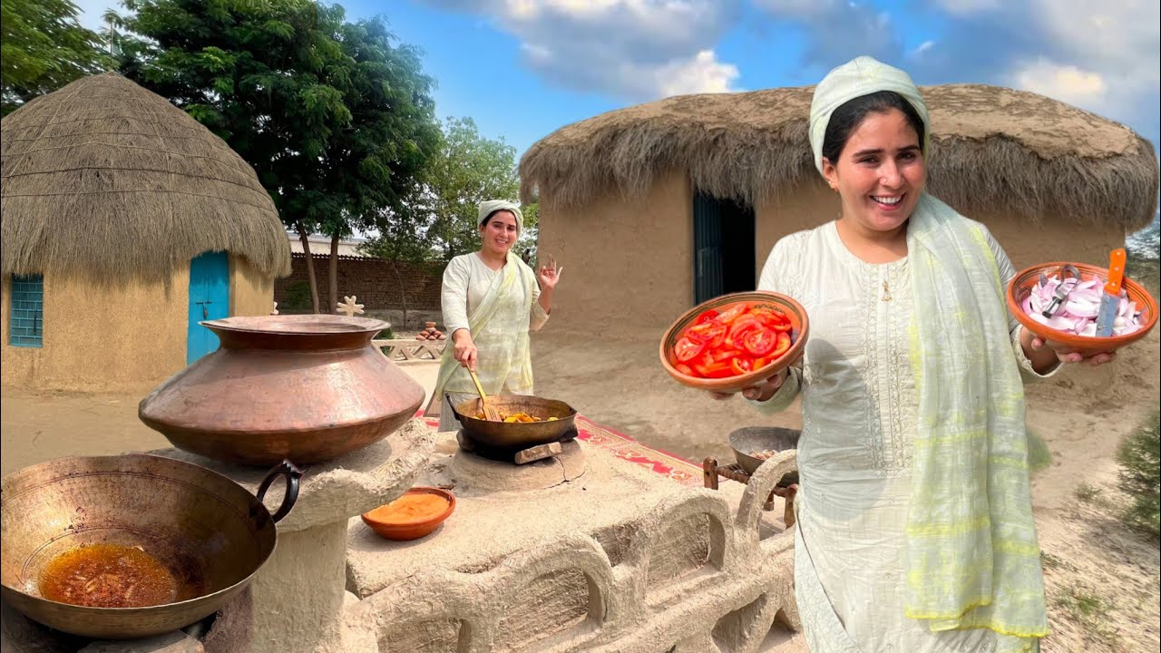 Tandori Qorma Recpie||Morning Routine in Pakistan Village||Desert Life||Naseemjutti0