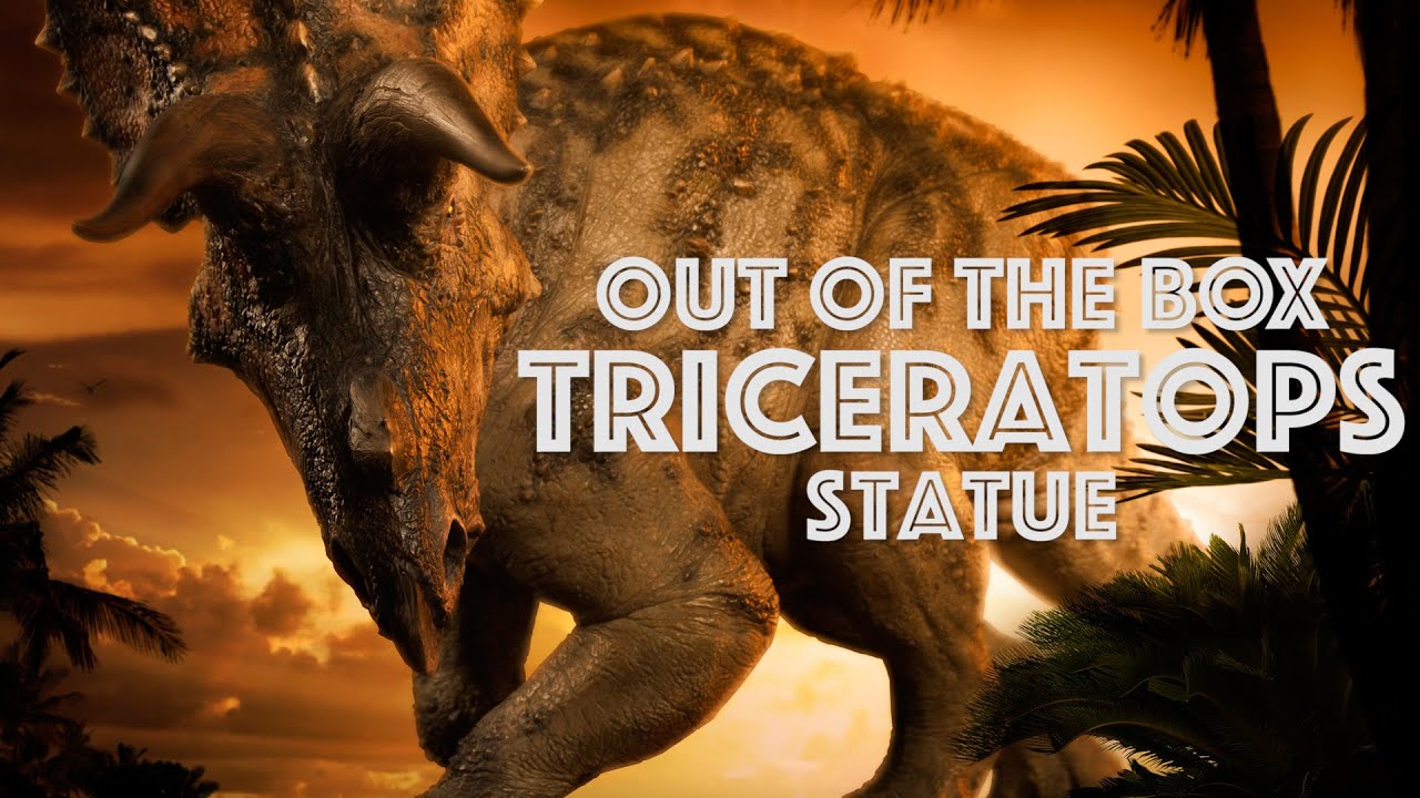 Triceratops Statue - Out of the Box
