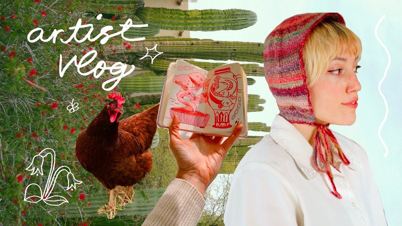 month long artist vlog ˚✧₊ hiking, crochet, travels, studio life
