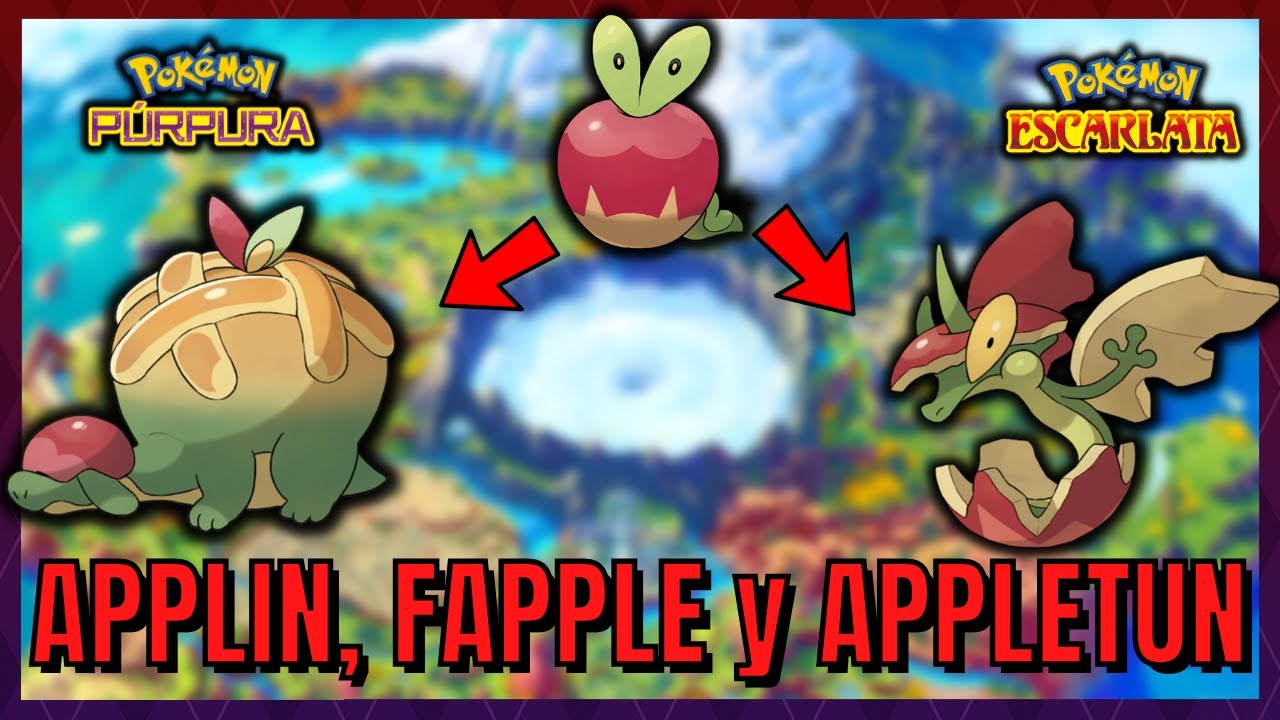 Cómo CONSEGUIR  a APPLIN y EVOLUCIONARLO a FAPPLE y APPLETUN en Pokemon Escarlata y Purpura
