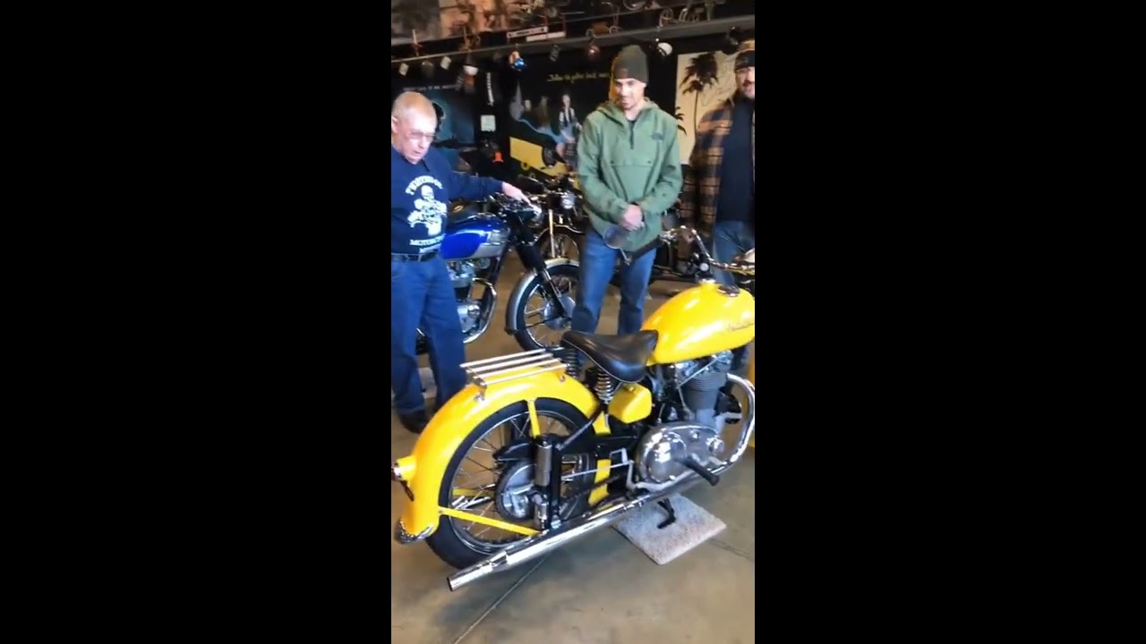1949 Indian Warrior with Jerry Ottaway at Twisted Oz Motorcycle Museum